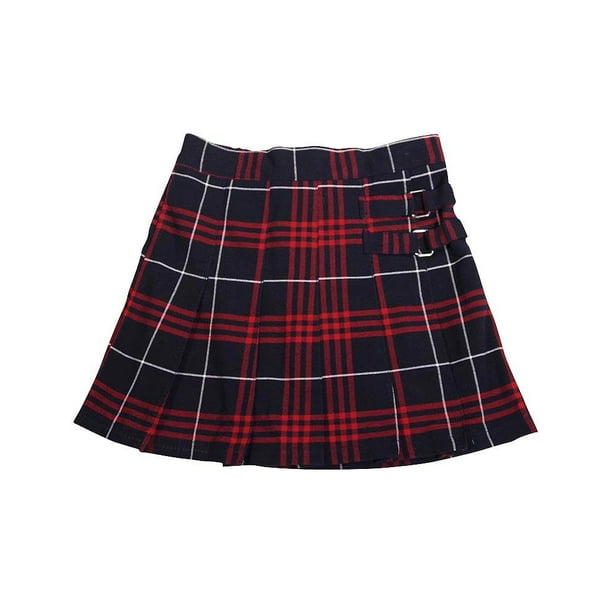 Classroom Uniforms Girls Plus Plaid Double Pleated Scooter